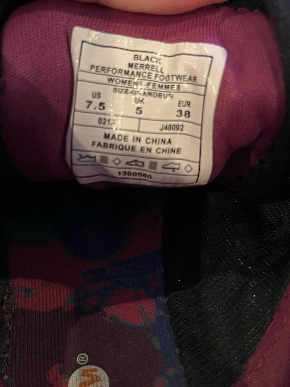 Merrell Pace Glove 2 in pink & black | size 7.5 - Picture 6 of 6